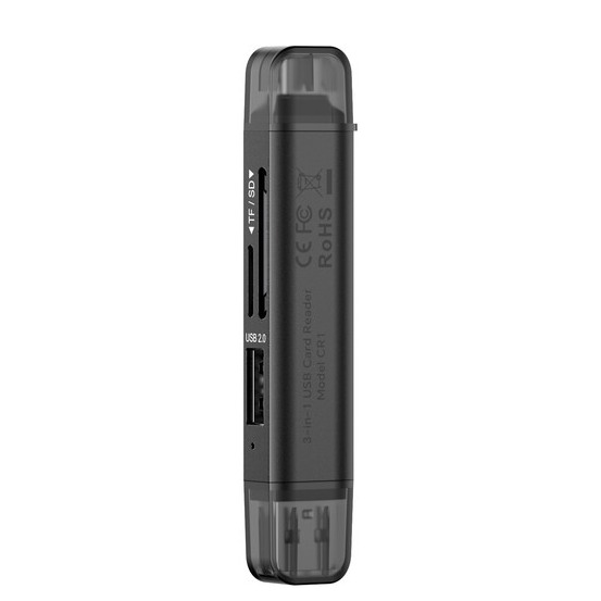 Ulanzi CR1 čtečka karet 3 v 1 s USB-C a USB-A – Hliníkové tělo odvádí teplo