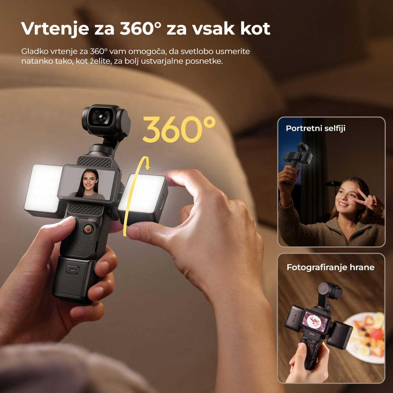 Ulanzi LM06 magnetická světla – Otáčení o 360° pro každý úhel