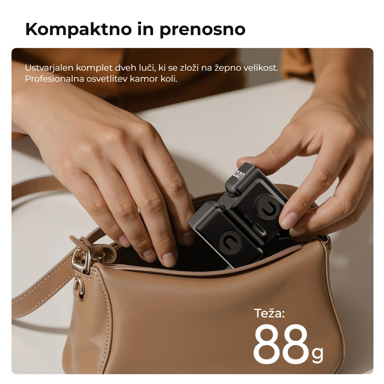 Ulanzi LM06 magnetická světla – Kompaktní a přenosné