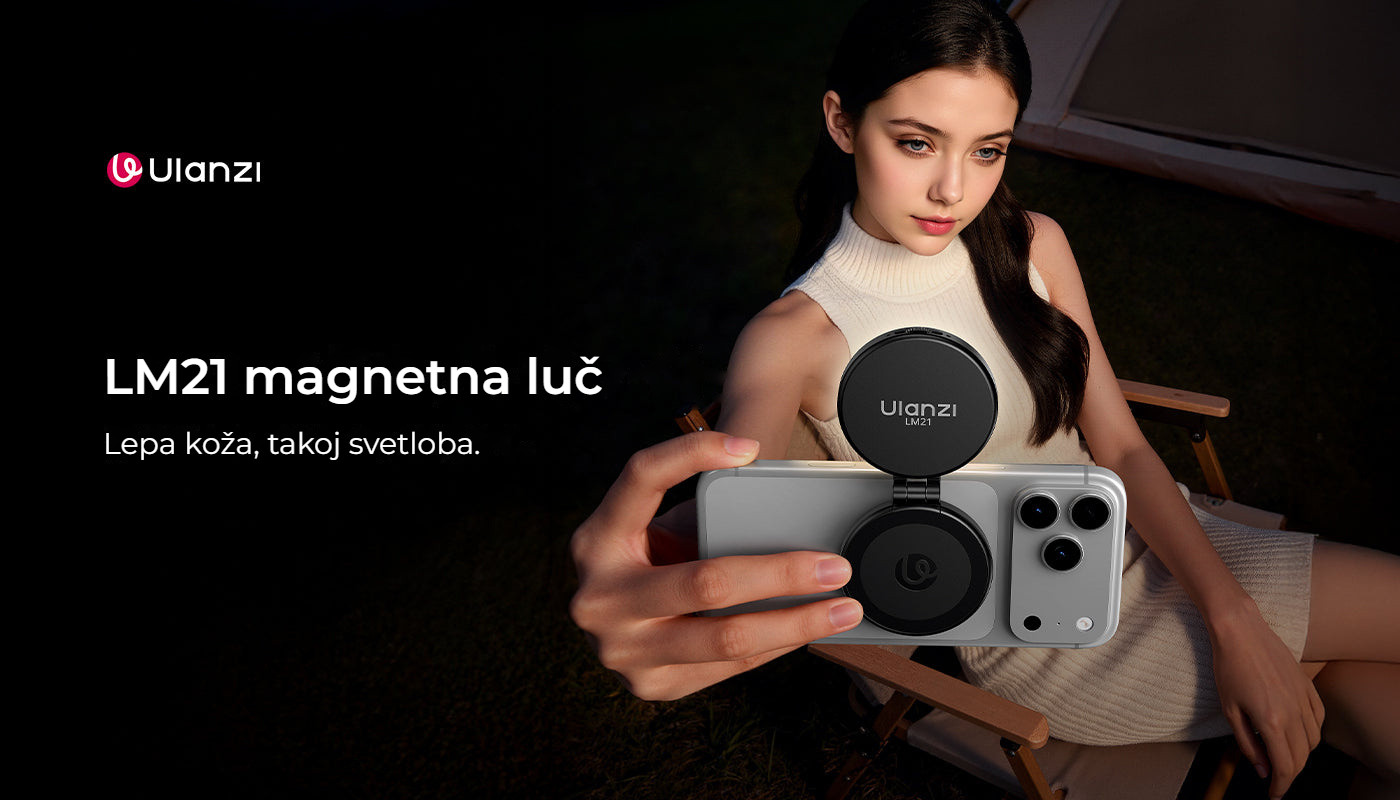 Ulanzi LM21 magnetické světlo, černé