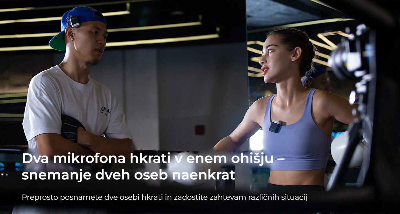 Ulanzi U-Mic AM18 – Dva mikrofony současně