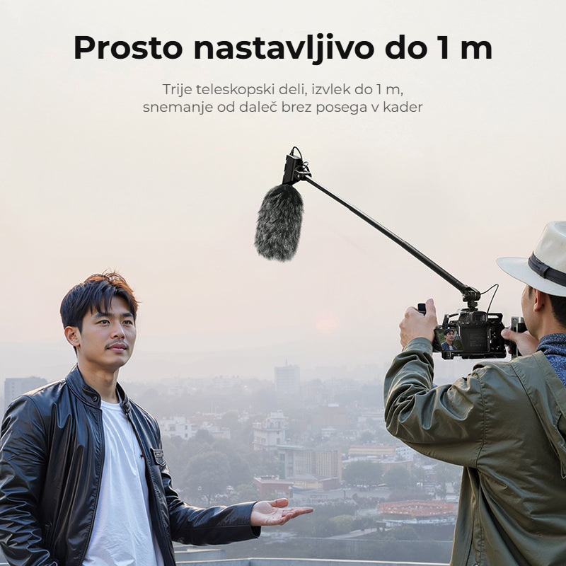 Ulanzi ZJ08 Mic Boom Pole Arm – Délka 43 až 100 cm