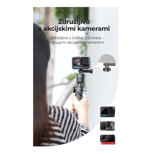 Ulanzi Go-Quick II základna 1/4″ – Kompatibilní s akčními kamerami