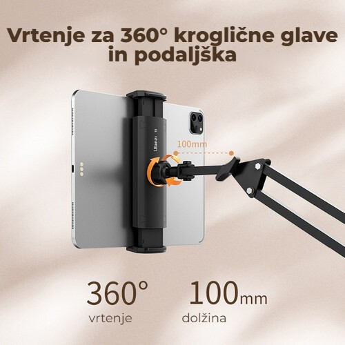 Ulanzi T2 stolní rameno – Kulová hlava otočná o 360°
