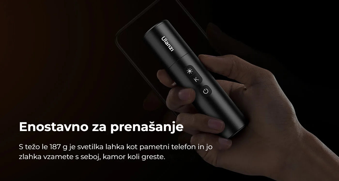 Ulanzi LM07 Videography Flashlight – Lehká jako smartphone