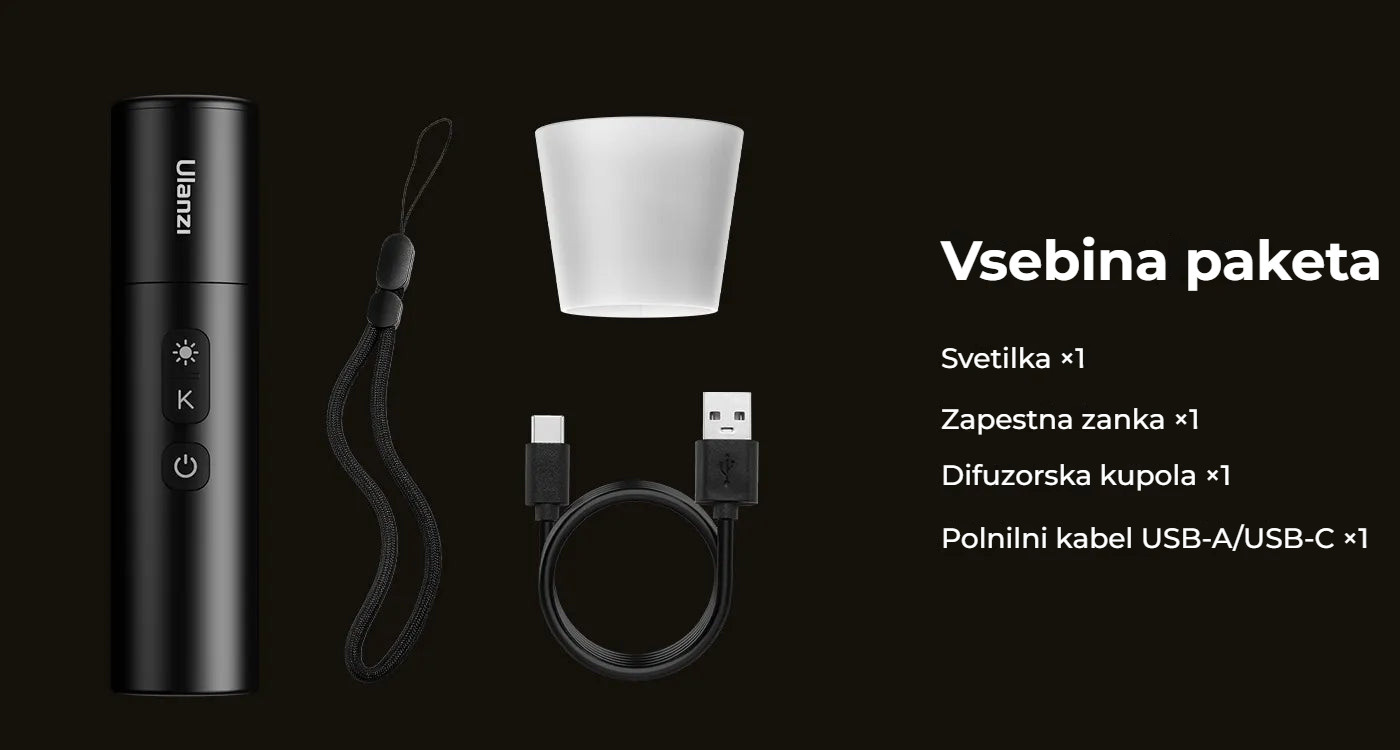 Ulanzi LM07 Videography Flashlight – Obsah balení